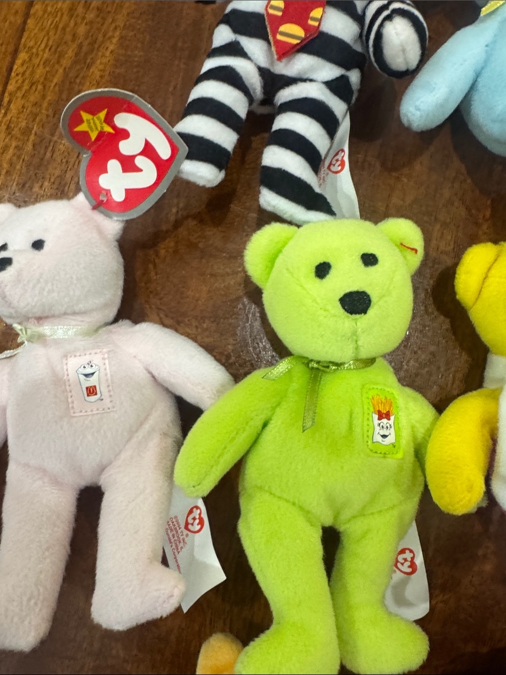 Lot of 12 McDonald’s 25th Anniversary of Happy Meals Teenie Beanie Babies - Picture 4 of 7